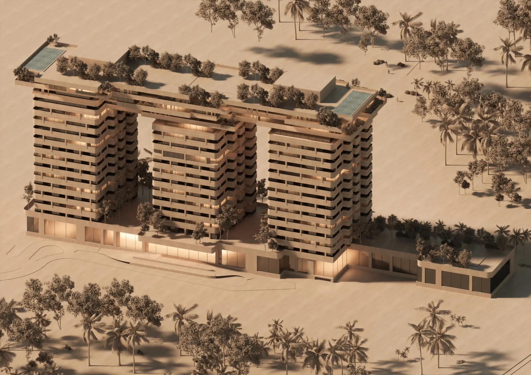 ماکت معماری پروژه اسکای گاردن